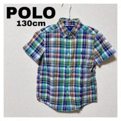 Ralph Lauren チェック柄 半袖シャツ 130cm