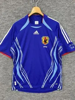 綺麗 2006年 アディダス 日本代表 ホームユニホーム 半袖 青 Mサイズ