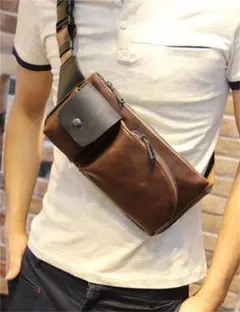 ショルダーバッグ メンズ レザー 革 斜め掛け ボディバッグ 軽量32