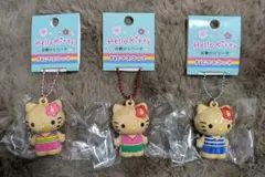 Hello Kitty 日焼けシリーズ PVCマスコット 3種セット