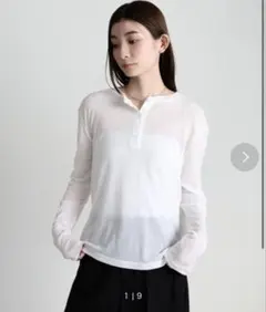 select MOCA ヘンリーネックシアーロンTのサムネイル