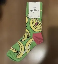 【新品】HappySocks ソックス　ハッピーソックス　バナナ　36-40のサムネイル