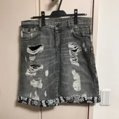 ◎ドルガバ　ショートデニム　ジーンズ　ダメージ 加工のサムネイル