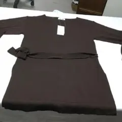 NATURAL BEAUTY BASIC ベルト付ニット