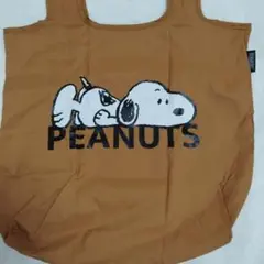 未使用新品】PEANUTS スヌーピー エコバッグ ブラウン