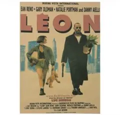 【当時物】映画　LEON　レオン　ジャン・レノ　ポスター　希少　レトロ　S1 当時物】映画 LEON レオン ジャン・レノ ポスター 希少 レトロ S1