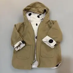 カーキ色フード付きジャケット90〜100くらい