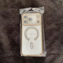 iPhone17 Pro Max ケース ゴールド MagSafe対応 リング付