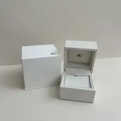 4C ギフトボックス ホワイト 小型　アクセサリーケース