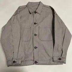 GU チェック柄 ボタン付きジャケット