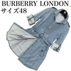 BURBERRY LONDON 2way ロールアップ　デニムシャツワンピース