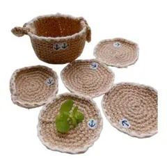 ハンドメイド＊コースター5枚セット