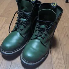 【超美品】Dr. Martens 8ホールブーツ グリーン UK8