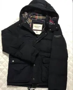 値下げ　極希少　XLアバクロ ダウンジャケット ネイビー