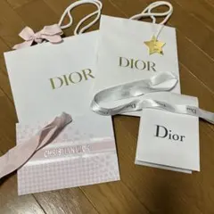 Dior ショップ袋 ホワイト 2点セット