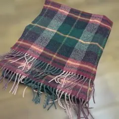 チェック柄マフラー