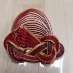 日本製　昭和50年代　高級　竹細工　ブローチ taketora_ma00025