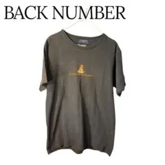 BACK NUMBER 刺繍デザイン 半袖Tシャツ グレー
