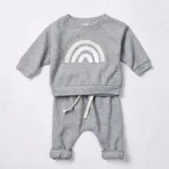 shein セットアップ スウェット　70 80 男の子　長袖ベビートレーナー