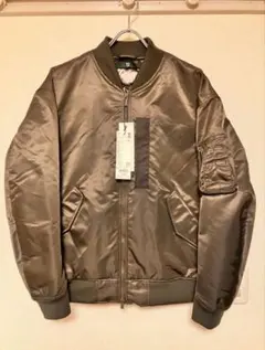 26年復刻品 UNIQLO+J ハイブリッドダウンオーバーサイズMA1 グレーL