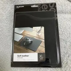 エレコム ソフトレザーマウスパッドXLサイズ ブラック MP-SL02BK