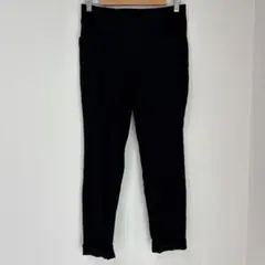 美脚パンツ Chico's ブラック スリム 柔らかストレッチ 【S】