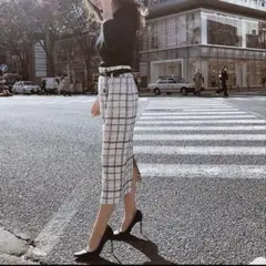 エイミーイストワール♪ツイードチェック柄スカート美品