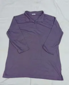 Rey Siesta パープル 長袖ポロシャツ レディースLL