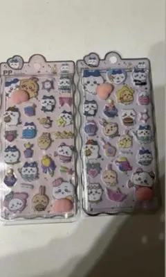 【新品】ちいかわ ボンボンドロップシール ぷっくり 立体 シール 2枚セット