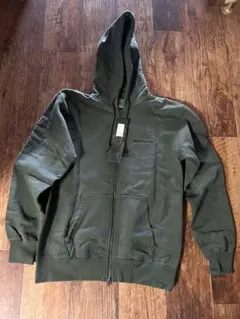 BACK CHANNEL フルジップパーカー 刺繍ロゴ バックプリント 紙タグ付