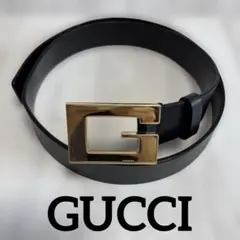 本日限定価格☆GUCCI GGバックル レザーベルト ブラック