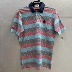 クリーブランドゴルフ ポロシャツ スカイブルー　レッド　グレーゴルフウェア M