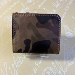 F03【エルヴァケーロ　ロロマレザー　本革】　L字ファスナーウォレット　財布