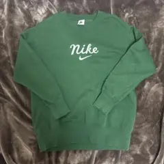 NIKE グリーン スウェット トレーナー