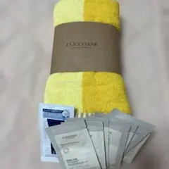 L'OCCITANE イエローバスタオルとサンプル