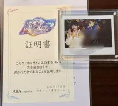 早川聖来 直筆サイン アクリルスタンド 証明書付 乃木フェス 生写真 乃木坂46 早川聖来 直筆サイン アクリルスタンド 証明書付 乃木フェス 生