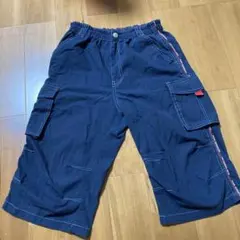 男児 ハーフパンツ カーゴパンツ 紺色