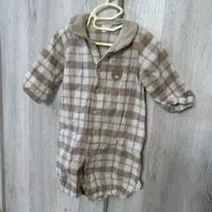 カバーオール　50-70クマ