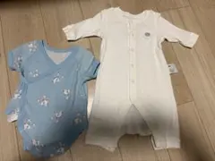 UNIQLO ユニクロ　カバーオール ロンパース 長袖 60 半袖セット