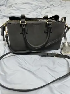 ブラックハンドバッグ 取り外し可能ショルダーストラップ付き