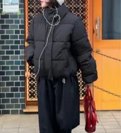 ショート丈中綿パディングブルゾン