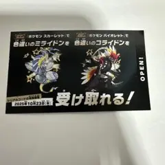 ポケモンSV 色違い ミライドン コライドン