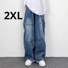 デニム　パンツ　メンズ　ジーパン　ワイドパンツ　シンプル　おしゃれ　レディース