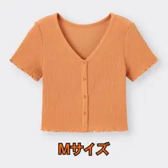 GU♦︎テクスチャークロップドカーディガン　M