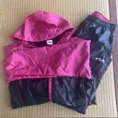 FILA ジャージ上下セット Sサイズ ピンク/ブラック