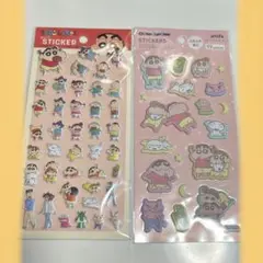 クレヨンしんちゃん シール　ぷっくりステッカー　マシュマロ　セリア　しんちゃん