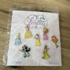 Disneyプリンセスバックビューピンバッジコレクション7種まとめ売り
