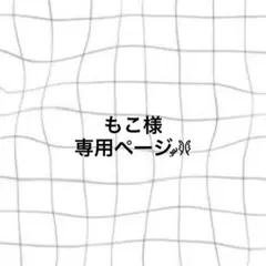 もこ様専用ページ