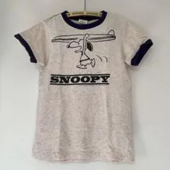 ★新品未使用★デニムダンガリー/SNOOPYコラボTシャツ/140センチ