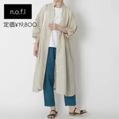 完売品✨ n.o.f.l ナチュラルローンスタンドカラーワンピース ノフル 麻